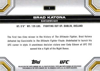 2024 Topps Chrome UFC #1 Brad Katona Back