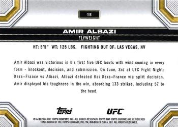 2024 Topps Chrome UFC #16 Amir Albazi Back