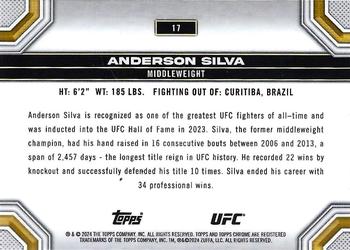 2024 Topps Chrome UFC #17 Anderson Silva Back