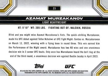 2024 Topps Chrome UFC #23 Azamat Murzakanov Back