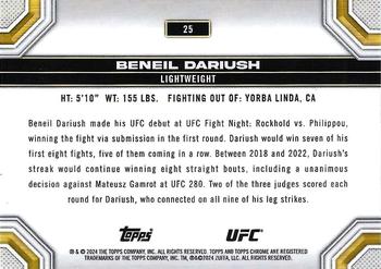 2024 Topps Chrome UFC #25 Beneil Dariush Back
