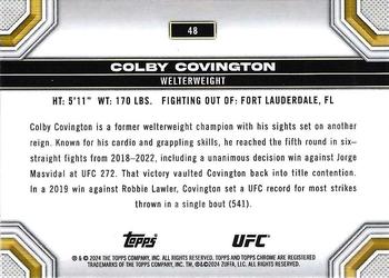 2024 Topps Chrome UFC #48 Colby Covington Back