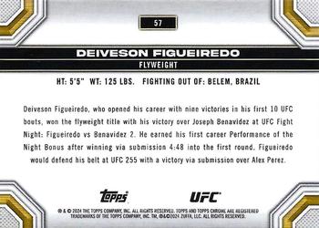 2024 Topps Chrome UFC #57 Deiveson Figueiredo Back