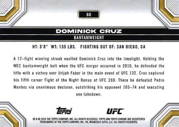 2024 Topps Chrome UFC #60 Dominick Cruz Back