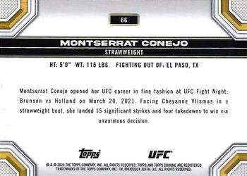 2024 Topps Chrome UFC #66 Montserrat Conejo Back