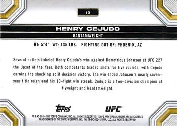 2024 Topps Chrome UFC #73 Henry Cejudo Back
