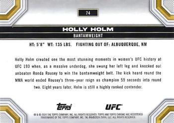 2024 Topps Chrome UFC #74 Holly Holm Back