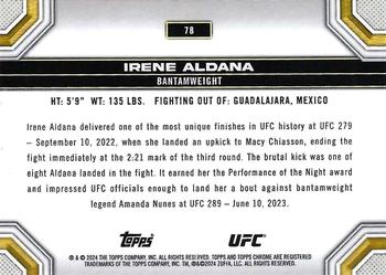 2024 Topps Chrome UFC #78 Irene Aldana Back