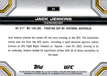 2024 Topps Chrome UFC #84 Jack Jenkins Back