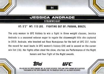 2024 Topps Chrome UFC #94 Jessica Andrade Back