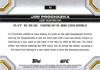 2024 Topps Chrome UFC #95 Jiri Prochazka Back