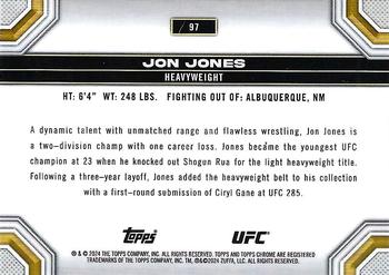 2024 Topps Chrome UFC #97 Jon Jones Back