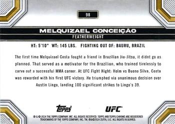 2024 Topps Chrome UFC #98 Melquizael Conceição Back