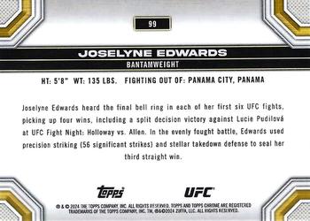 2024 Topps Chrome UFC #99 Joselyne Edwards Back