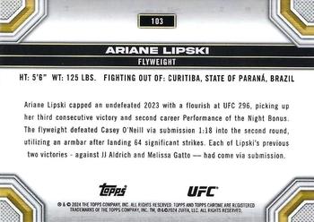 2024 Topps Chrome UFC #103 Ariane Lipski Back