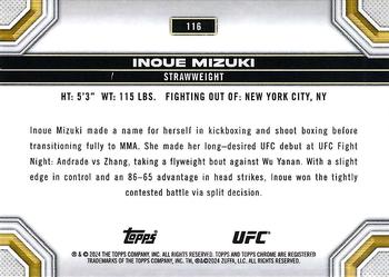 2024 Topps Chrome UFC #116 Inoue Mizuki Back