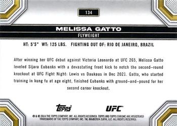 2024 Topps Chrome UFC #134 Melissa Gatto Back