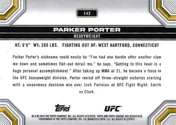 2024 Topps Chrome UFC #142 Parker Porter Back