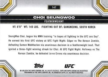 2024 Topps Chrome UFC #147 Choi SeungWoo Back