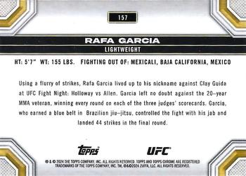 2024 Topps Chrome UFC #157 Rafa Garcia Back