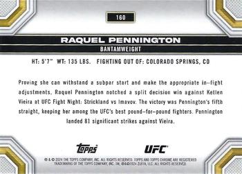 2024 Topps Chrome UFC #160 Raquel Pennington Back