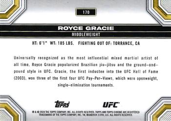 2024 Topps Chrome UFC #170 Royce Gracie Back