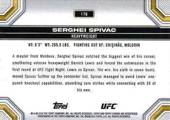 2024 Topps Chrome UFC #176 Serghei Spivac Back