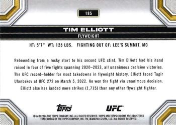 2024 Topps Chrome UFC #185 Tim Elliott Back