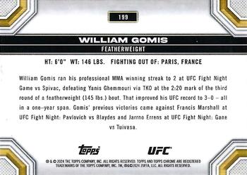 2024 Topps Chrome UFC #199 William Gomis Back