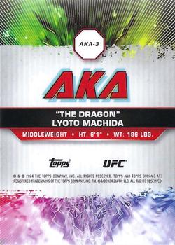2024 Topps Chrome UFC - AKA #AKA-3 Lyoto Machida Back