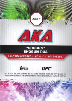 2024 Topps Chrome UFC - AKA #AKA-4 Shogun Rua Back
