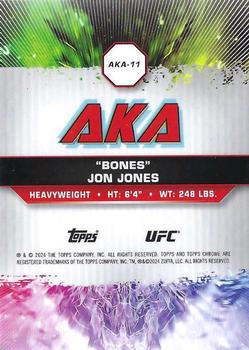 2024 Topps Chrome UFC - AKA #AKA-11 Jon Jones Back