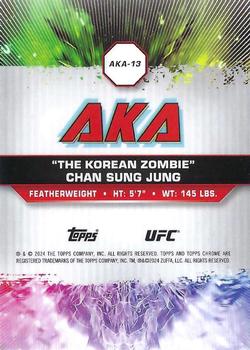 2024 Topps Chrome UFC - AKA #AKA-13 Chan Sung Jung Back