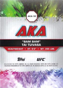2024 Topps Chrome UFC - AKA #AKA-18 Tai Tuivasa Back