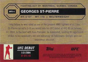 2024 Topps Chrome UFC - 1954 Topps #FFT-1 Georges St-Pierre Back
