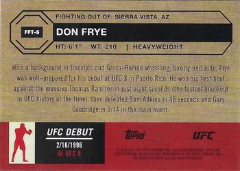 2024 Topps Chrome UFC - 1954 Topps #FFT-6 Don Frye Back