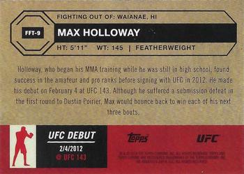 2024 Topps Chrome UFC - 1954 Topps #FFT-9 Max Holloway Back