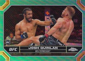 2024 Topps Chrome UFC - Aqua Refractor #76 Josh Quinlan Front