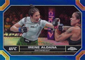 2024 Topps Chrome UFC - Blue Refractor #78 Irene Aldana Front