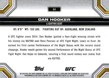 2024 Topps Chrome UFC - Blue Wave #54 Dan Hooker Back