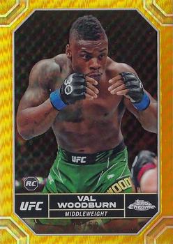 2024 Topps Chrome UFC - Gold Refractor #193 Val Woodburn Front