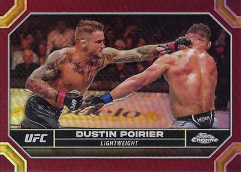 2024 Topps Chrome UFC - Magenta Refractor #64 Dustin Poirier Front