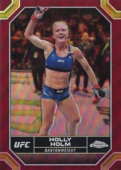 2024 Topps Chrome UFC - Magenta Refractor #74 Holly Holm Front
