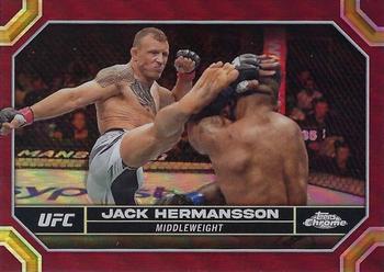 2024 Topps Chrome UFC - Magenta Refractor #83 Jack Hermansson Front