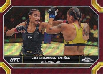 2024 Topps Chrome UFC - Magenta Refractor #102 Julianna Peña Front
