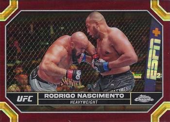 2024 Topps Chrome UFC - Magenta Refractor #166 Rodrigo Nascimento Front