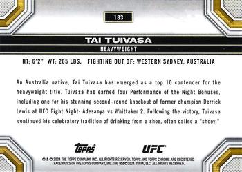 2024 Topps Chrome UFC - Magenta Refractor #183 Tai Tuivasa Back