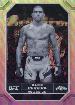 2024 Topps Chrome UFC - Negative #4 Alex Pereira Front