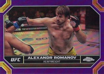 2024 Topps Chrome UFC - Purple Refractor #9 Alexandr Romanov Front