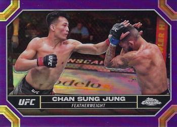 2024 Topps Chrome UFC - Purple Refractor #41 Chan Sung Jung Front